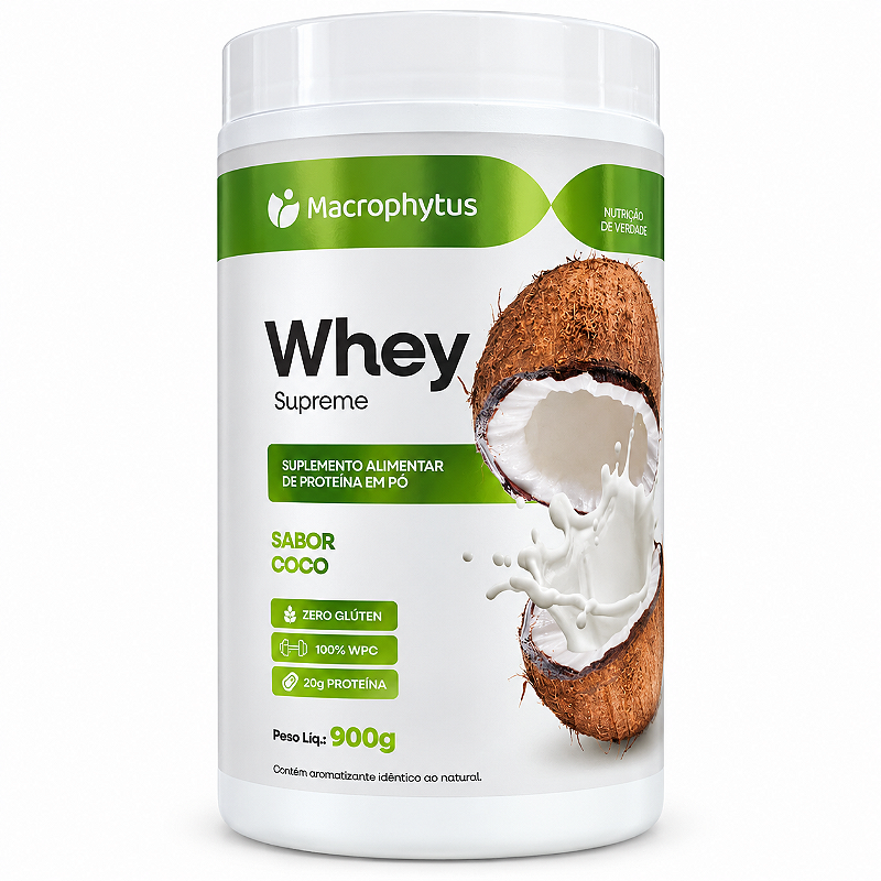 Whey Protein Supreme 900g Sabor Coco