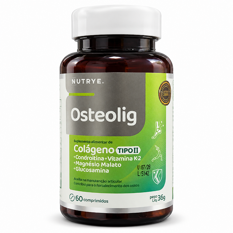 Osteolig Nutrye Colágeno Tipo II + Condroitina + Vitamina K2 60 Comprimidos