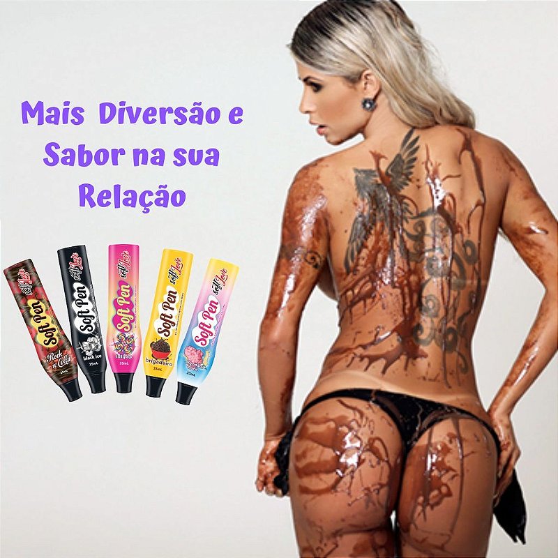 FORSEXY JELLY PEN - CANETA COMESTÍVEL - SABOR BLACK ICE - 35ML