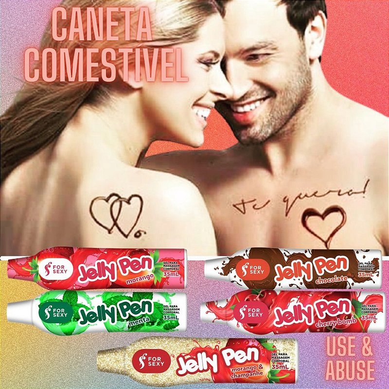 FORSEXY JELLY PEN - CANETA COMESTÍVEL - SABOR BLACK ICE - 35ML