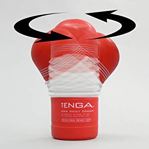 TENGA ROLLING HEAD CUP - MASTURBADOR SIMULA A POSIÇÃO "ELA CAVALGANDO"