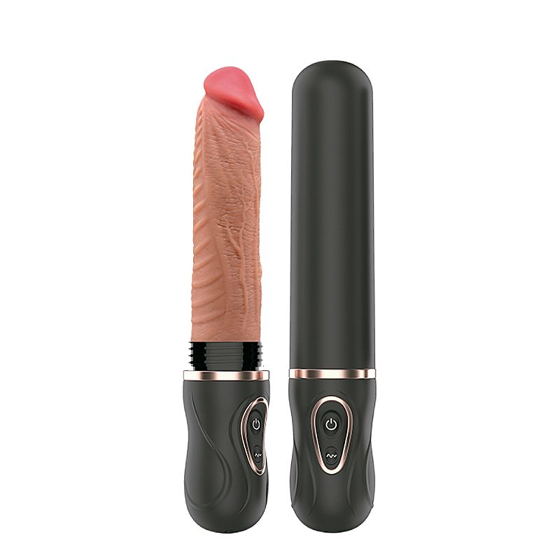 LOVETI TELESCOPIC DILDO - PÊNIS REALÍSTICO RECARREGÁVEL TELESCÓPIO DO AMOR VAI E VEM COM AUTO AQUECIMENTO