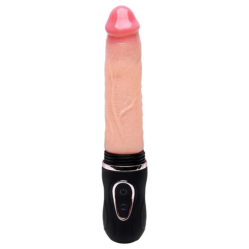 LOVETI TELESCOPIC DILDO - PÊNIS REALÍSTICO RECARREGÁVEL TELESCÓPIO DO AMOR VAI E VEM COM AUTO AQUECIMENTO