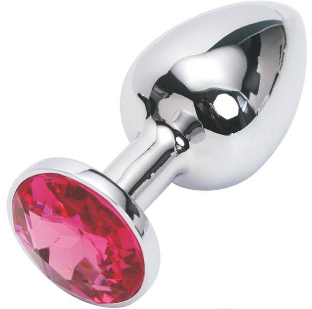 Plug anal inox metal cromado 7.0 x 2.8 cm - tamanho pequeno