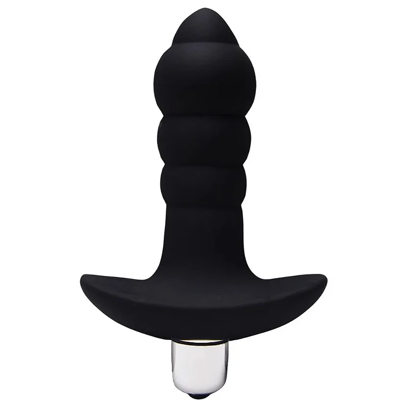 S-HANDE BUBBLE - PLUG ANAL SILICONE COM VIBRADOR - 11 X 2,8 cm