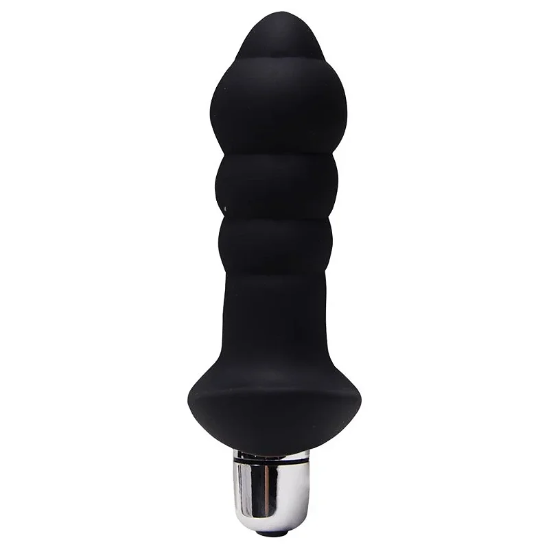 S-HANDE BUBBLE - PLUG ANAL SILICONE COM VIBRADOR - 11 X 2,8 cm