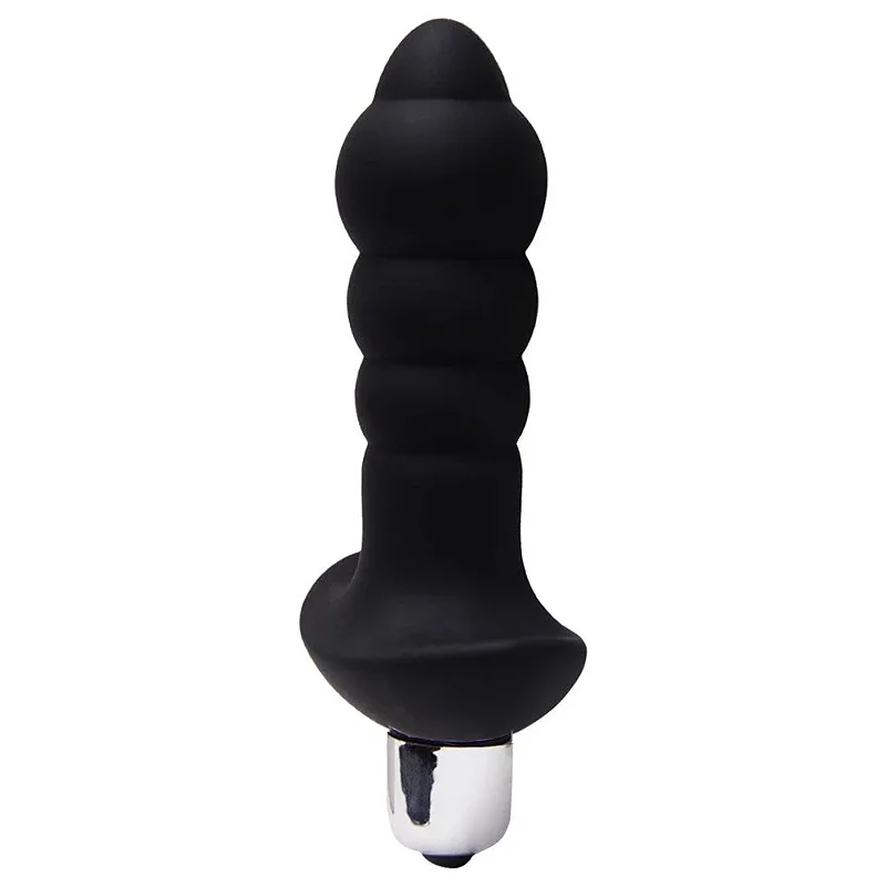 S-HANDE BUBBLE - PLUG ANAL SILICONE COM VIBRADOR - 11 X 2,8 cm