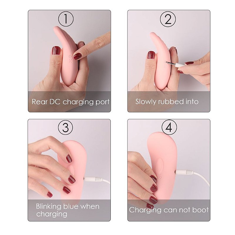 S-HANDE WING - VIBRADOR PARA CALCINHA RECARREGÁVEL COM CONTROLE REMOTO SEM FIO E 9 MODOS DE VIBRAÇÕES 9,5 X 4,3 CM