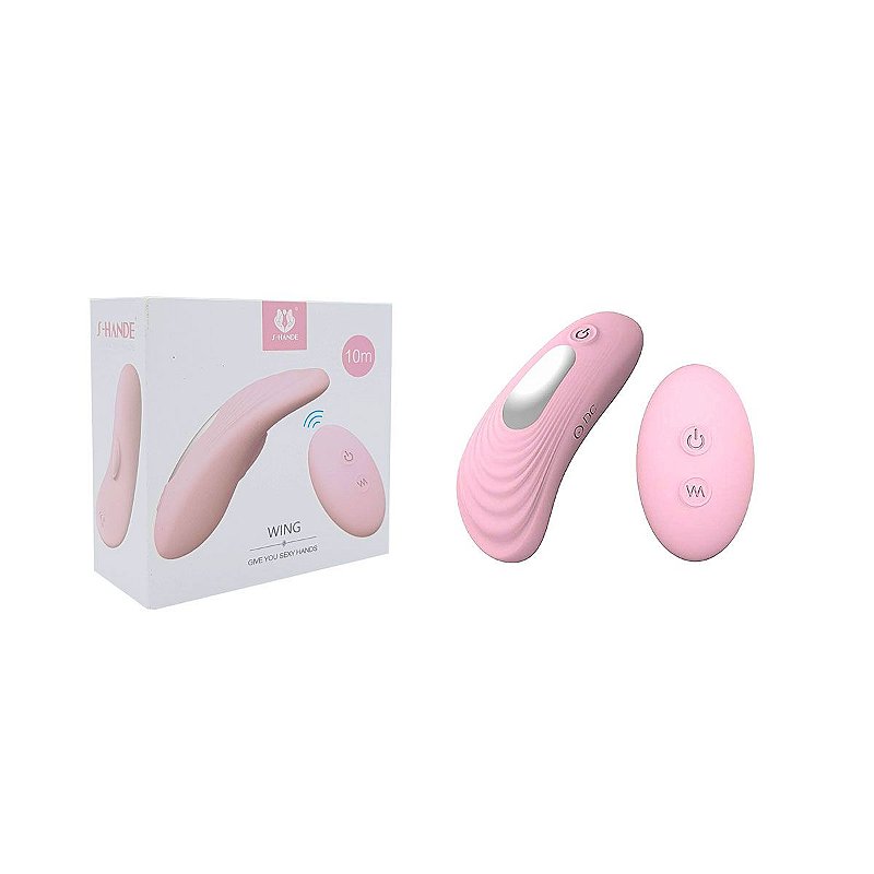 S-HANDE WING - VIBRADOR PARA CALCINHA RECARREGÁVEL COM CONTROLE REMOTO SEM FIO E 9 MODOS DE VIBRAÇÕES 9,5 X 4,3 CM
