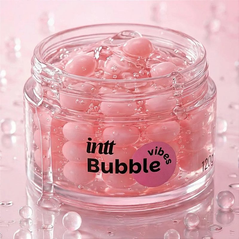 Intt Bubble Vibes - Gel 3 Em 1 Desliza Vibra Aquece - aroma chiclete - 120G
