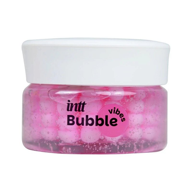 Intt Bubble Vibes - Gel 3 Em 1 Desliza Vibra Aquece - aroma chiclete - 120G