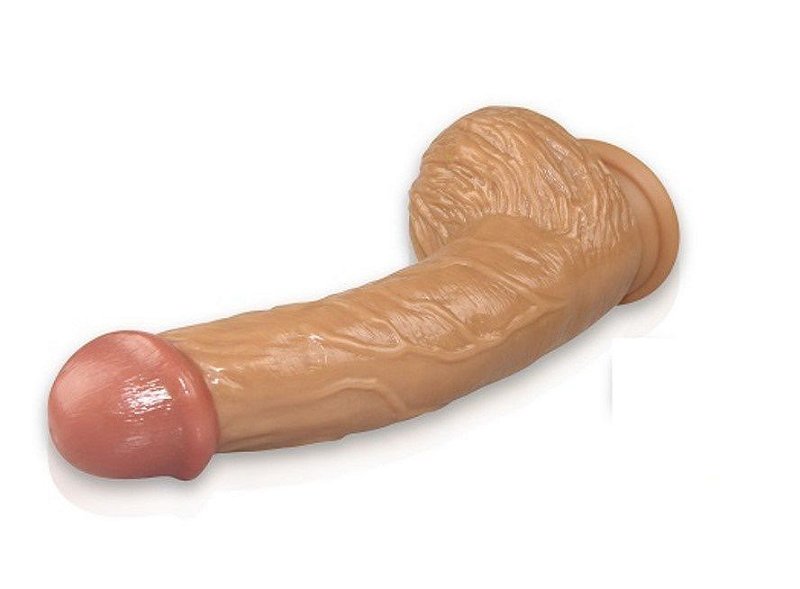 LOVETOY REAL EXTREME EXTRA GIRTH - PRÓTESE REALÍSTICA COM GLANDE DEFINIDA, VEIAS SALIENTES, ESCROTO, VENTOSA E 3 VELOCIDADES - 22 X 4,2 CM