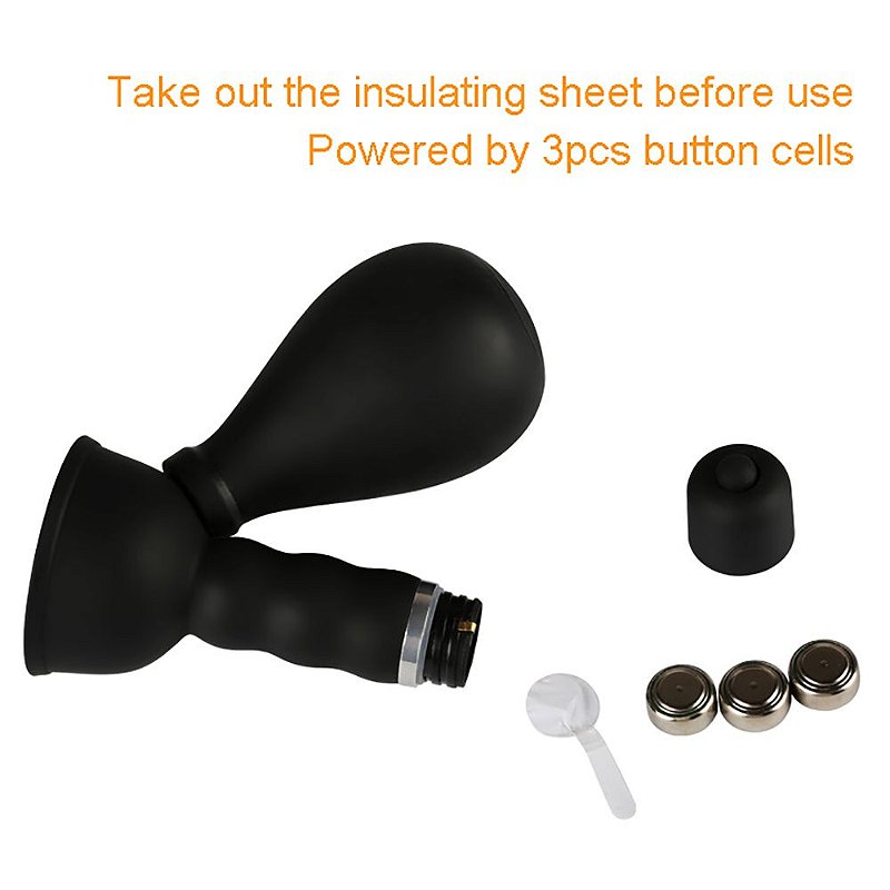 Vibrating Nipple Suckers - ESTIMULADORES DE MAMILOS POR SUCÇÃO MANUAL - 9 X 8 CM