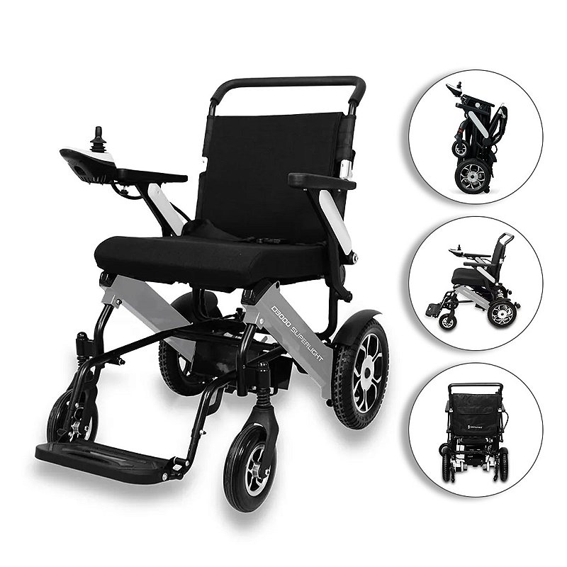 Cadeira de Rodas Motorizada D3000 Super Light Até 120 Kg - Dellamed
