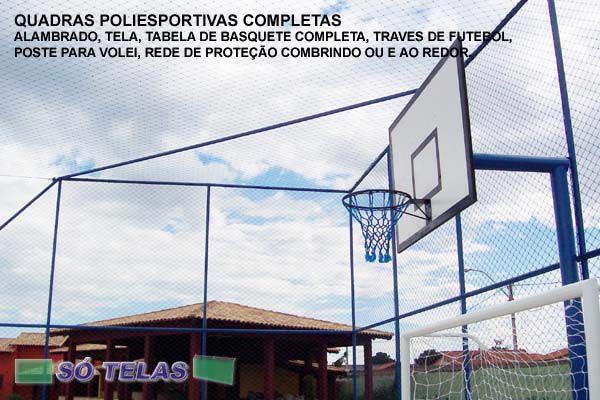 REFORMAS QUADRAS ESPORTIVAS, PINTURA PISOS ESPORTIVOS, ALAMBRADOS PARA QUADRAS.
