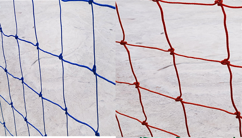 Rede de Proteção quadras e campos de futebol Fio 4(Duas Cores)