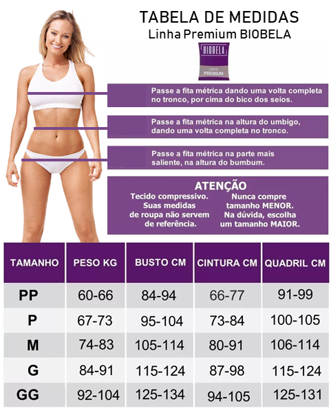 Cinta Modeladora Regata Short Bipartida Subdividida Premium Biobela 16327