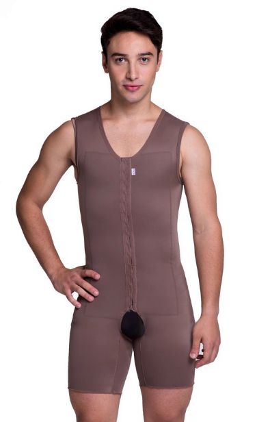 Macacão Pós-Cirúrgico Masculino Premium Perna Curta Biobela 16321