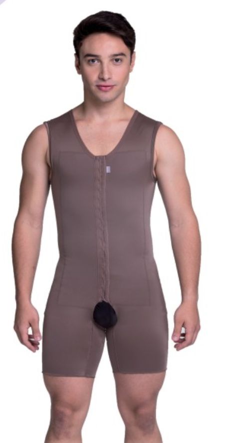 Macacão Pós-Cirúrgico Masculino Premium Perna Curta Biobela 16321