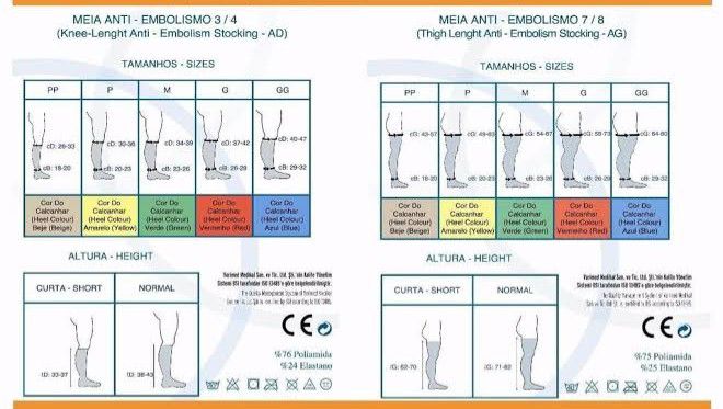 Meia Antitrombo Antiembolia 7/8 Varimed 18 mmHg