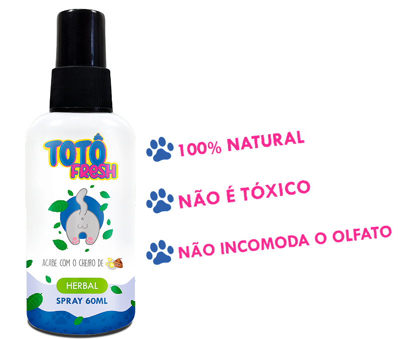 Totô Fresh 60ml - Neutralizador de Mau Cheiro (Herbal)