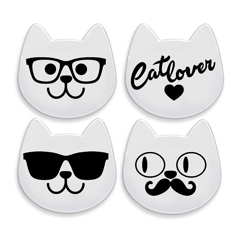 Kit Porta-Copos Gatinhos