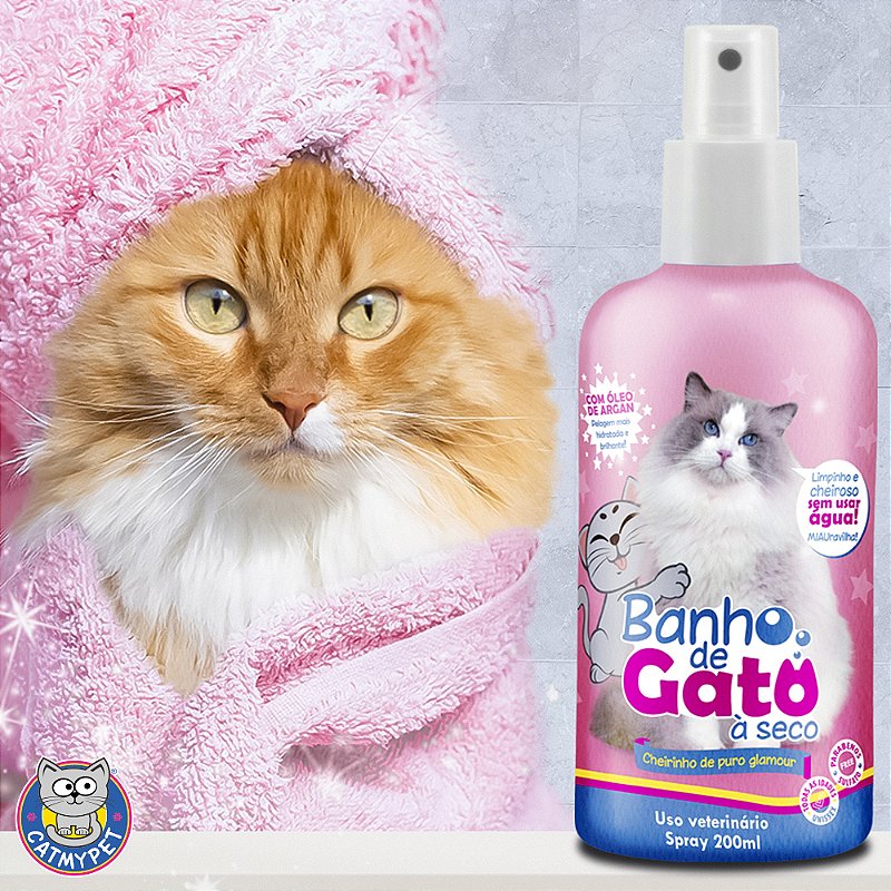 Banho de Gato a Seco 200 ml - Cheirinho de Puro Glamour