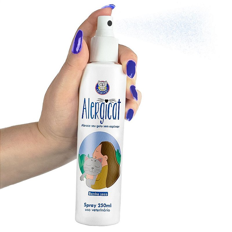 Alergicat 250ml - Banho seco que previne a alergia aos pelos de gato