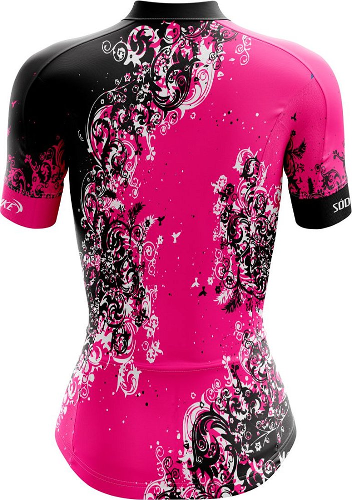 CAMISA CICLISMO FEMININA SÓDBIKE, PROTEÇÃO SOLAR 20, ZIPER CURTO