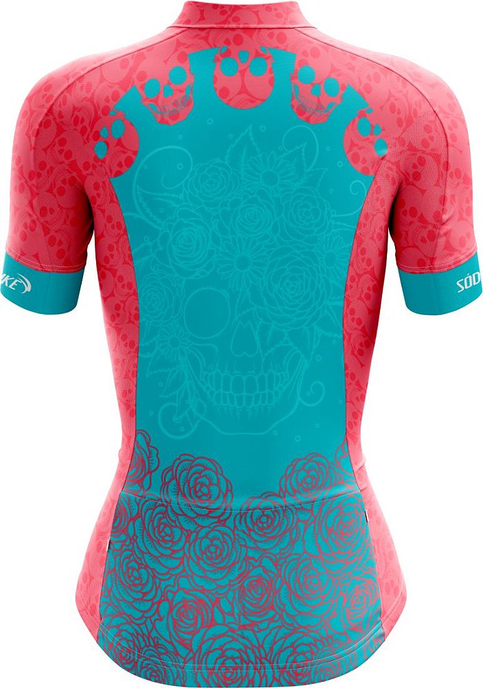 CAMISA CICLISMO FEMININA SÓDBIKE, PROTEÇÃO SOLAR 20, ZIPER FULL