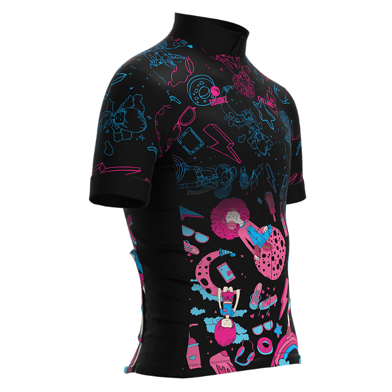 CAMISA CICLISMO INFANTIL SÓDBIKE, PROTEÇÃO SOLAR 20, ZIPER FULL, TEEN