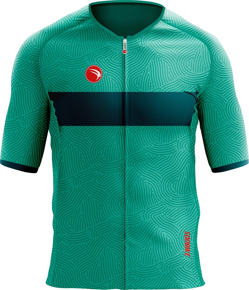 CAMISA CICLISMO UNISSEX ELITE SÓDBIKE, PROTEÇÃO SOLAR 50, ZIPER FULL