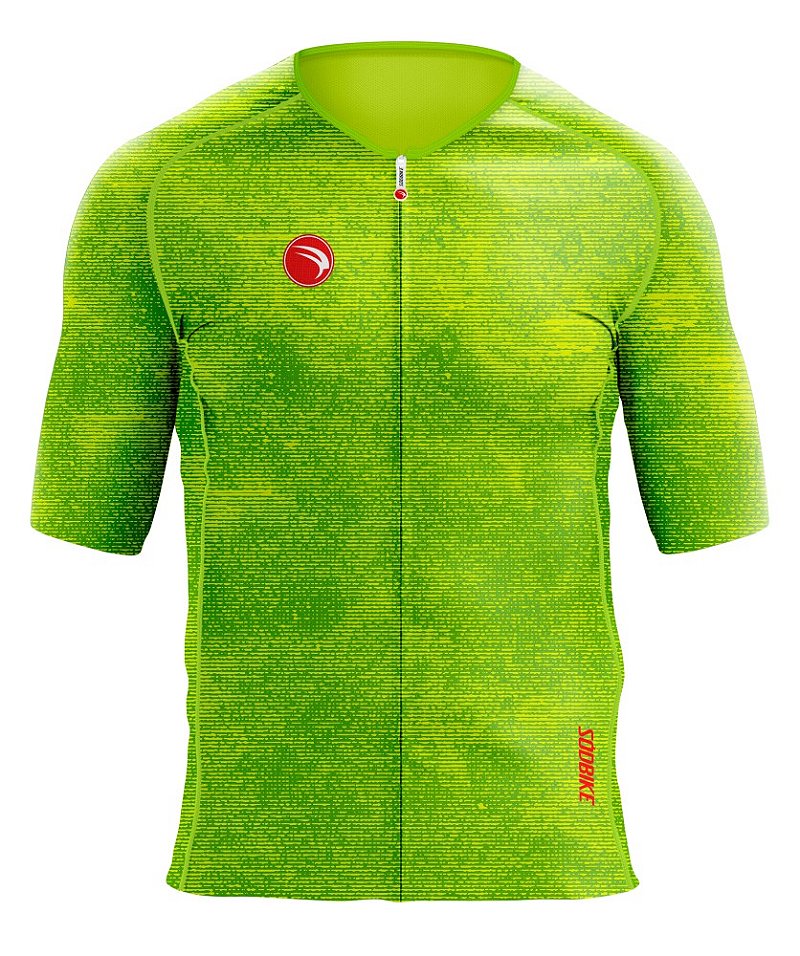 CAMISA CICLISMO UNISSEX PREMIUM SÓDBIKE, PROTEÇÃO SOLAR 50, ZIPER FULL