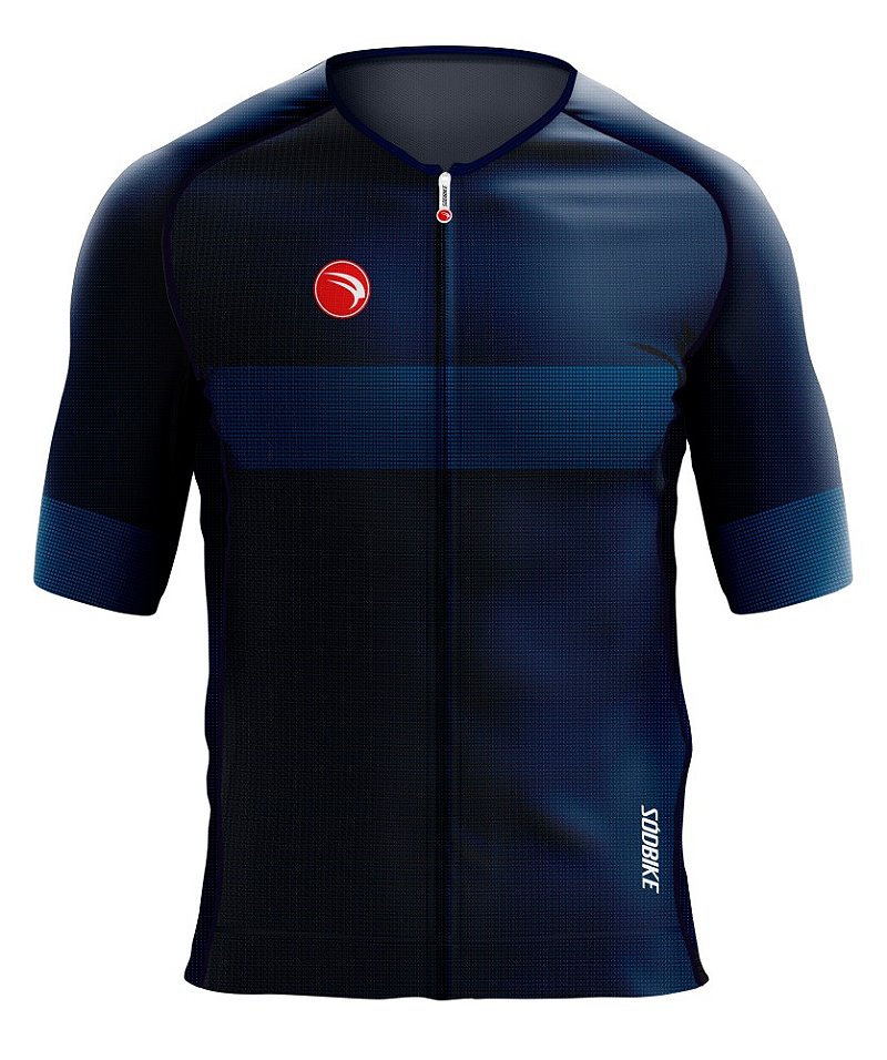 CAMISA CICLISMO UNISSEX PREMIUM SÓDBIKE, PROTEÇÃO SOLAR 50, ZIPER FULL