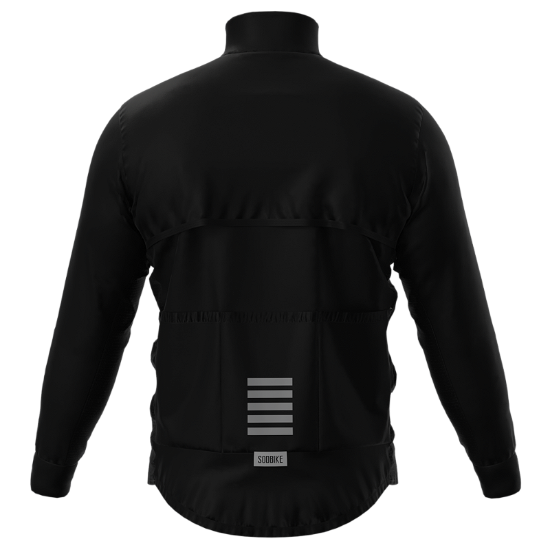 CORTA VENTO CICLISMO FEMININO SÓDBIKE, 3 BOLSOS, ZIPER FULL, PRETO