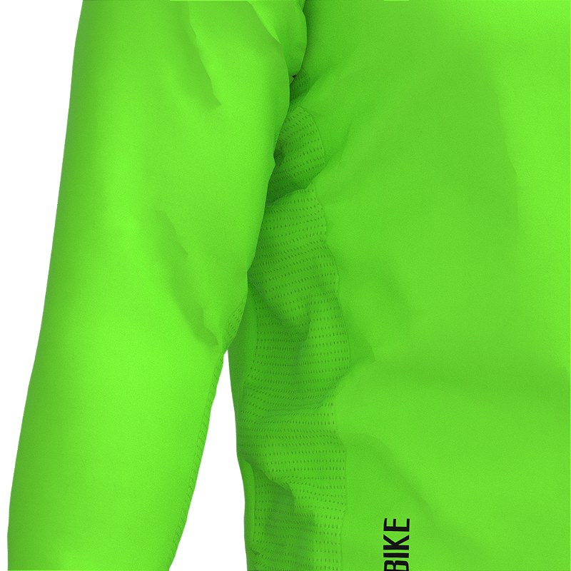 CORTA VENTO CICLISMO MASCULINA SÓDBIKE, 3 BOLSOS, ZIPER FULL, VERDE FLUOR