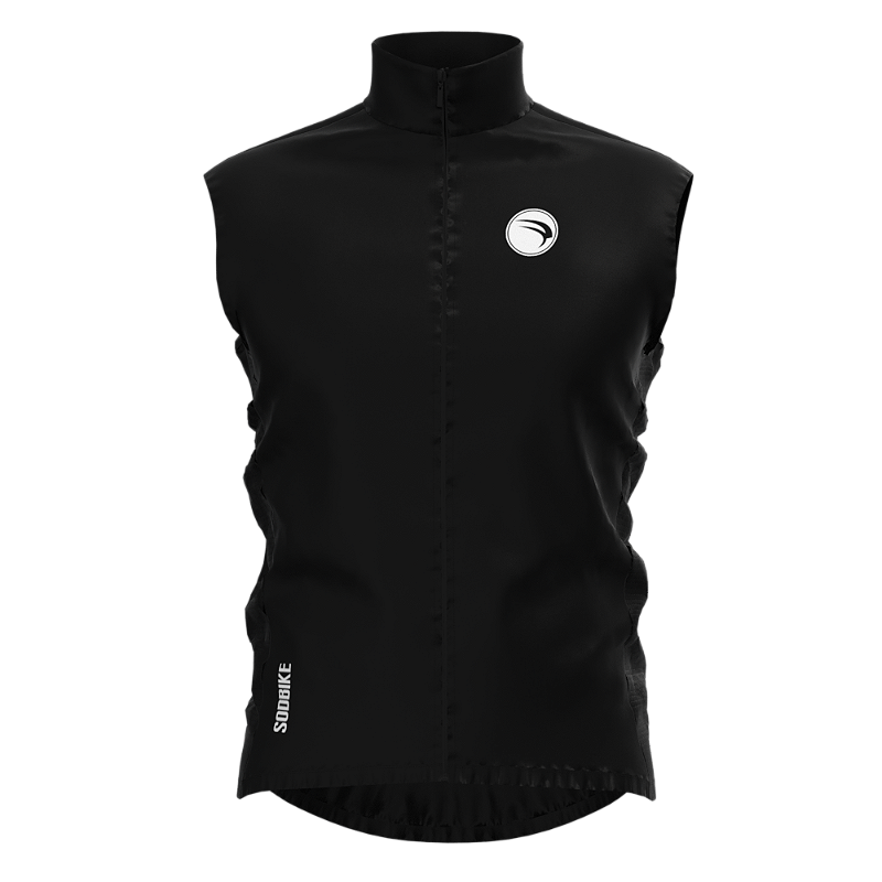 COLETE CORTA VENTO CICLISMO SÓDBIKE, 3 BOLSOS, ZIPER FULL