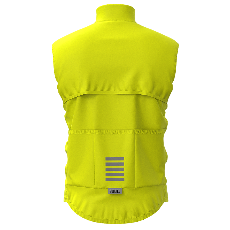 COLETE CORTA VENTO CICLISMO SÓDBIKE, 3 BOLSOS, ZIPER FULL