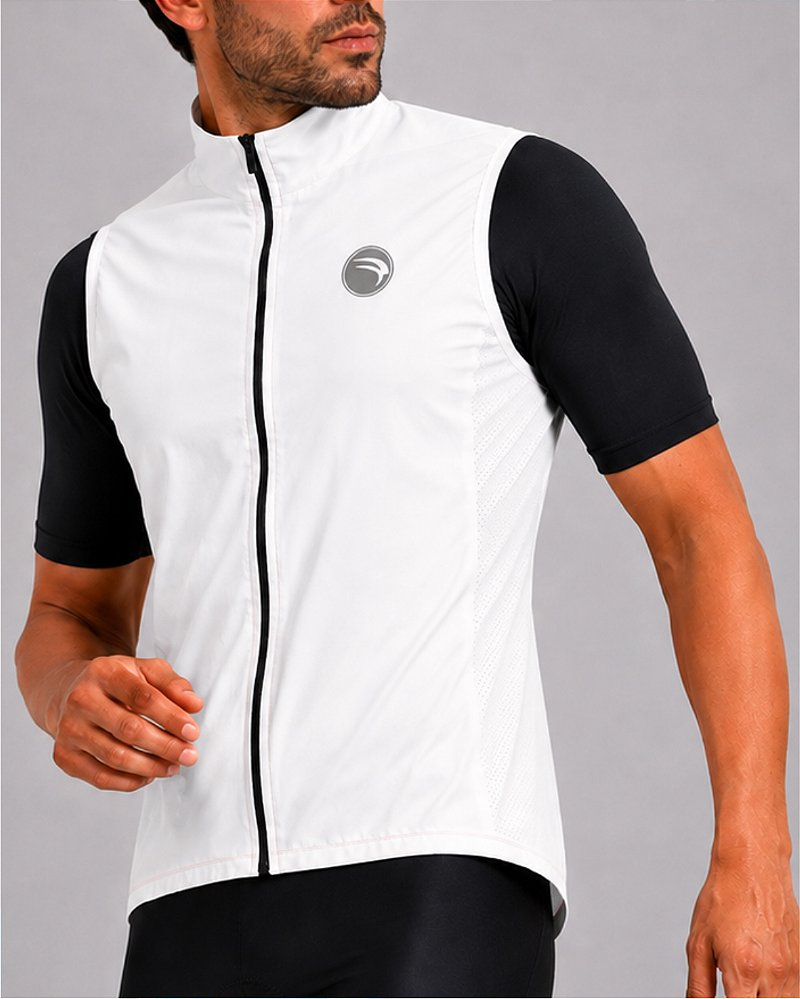 COLETE CORTA VENTO CICLISMO SÓDBIKE, 3 BOLSOS, ZIPER FULL