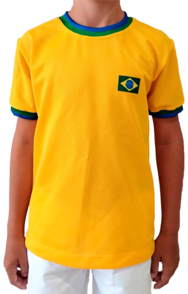 CAMISETA INFANTIL BRASIL DRY CASUAL