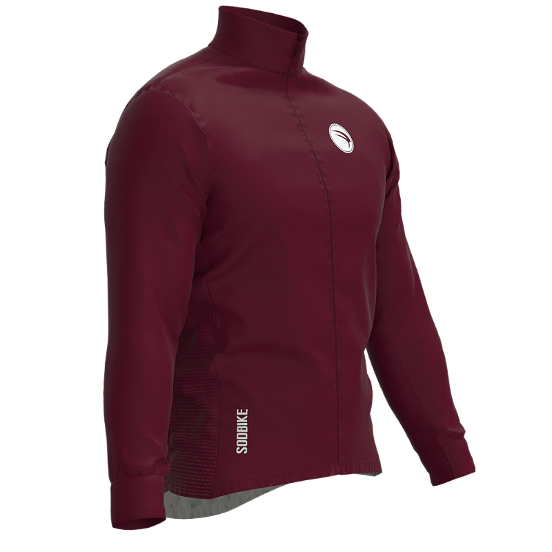 CORTA VENTO CICLISMO FEMININO SÓDBIKE, 3 BOLSOS, ZIPER FULL, MARSALA