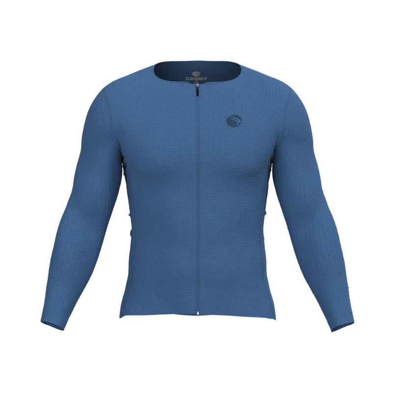 Camisa Ciclismo Confort Aero Marinho Manga Longa