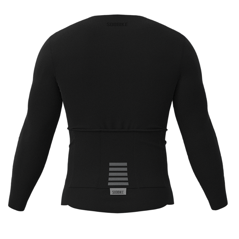 Camisa Ciclismo Confort Classic Preta Manga Longa