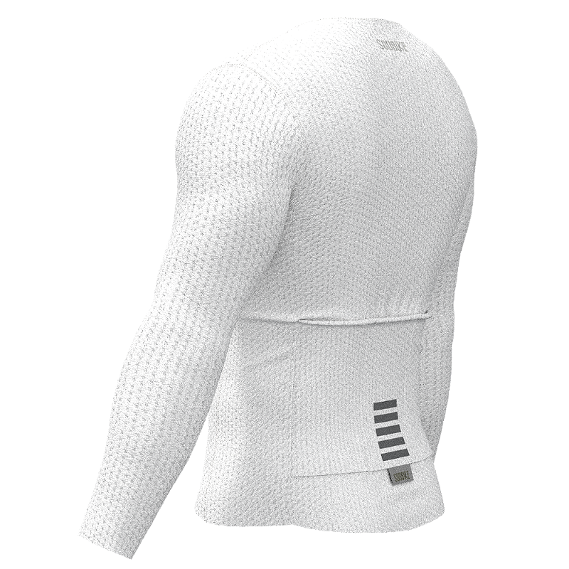 Camisa Ciclismo Confort Plus Branca Manga Longa