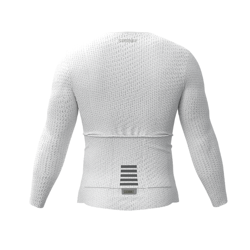 Camisa Ciclismo Confort Plus Branca Manga Longa