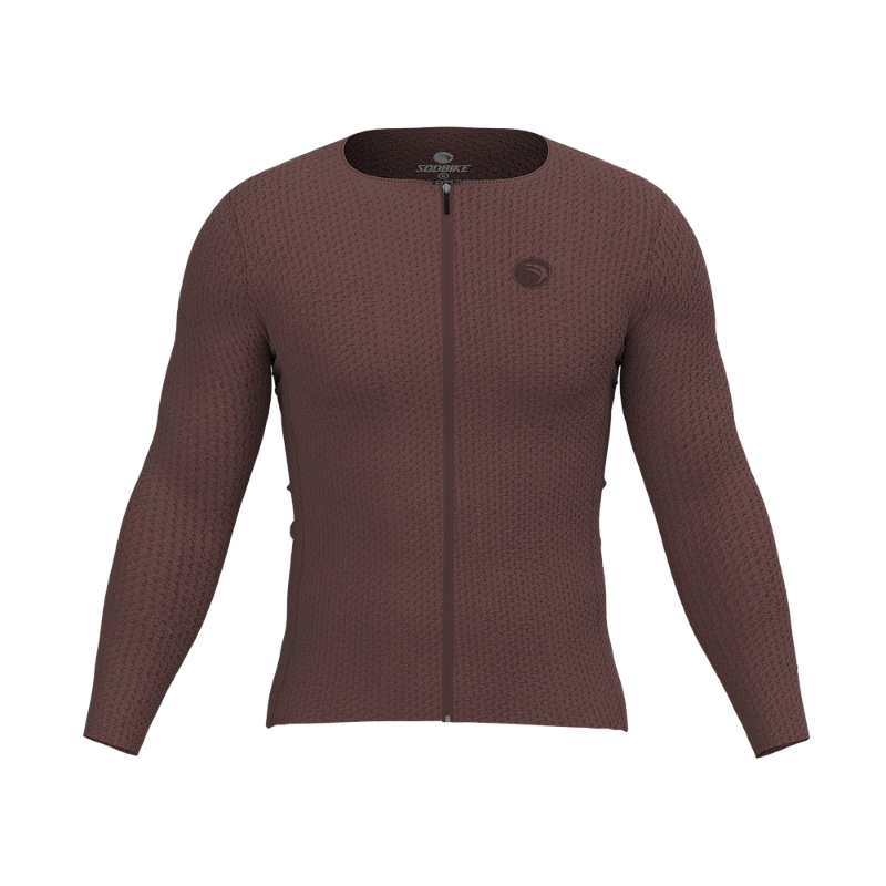 Camisa Ciclismo Confort Plus Marrom Manga Longa