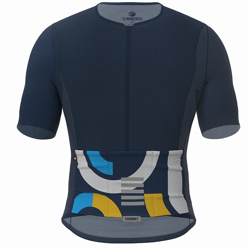 CAMISA CICLISMO UNISSEX EXTREME SÓDBIKE, ZIPER FULL, CORTE LASER, AZUL