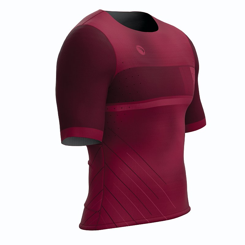 CAMISA CICLISMO UNISSEX BASIC SÓDBIKE, SEM ZIPER , CORTE LASER, VINHO