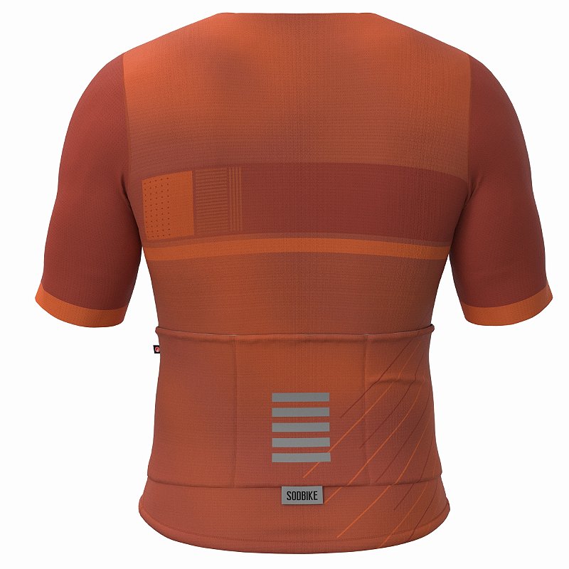 CAMISA CICLISMO UNISSEX BASIC SÓDBIKE, SEM ZIPER , CORTE LASER, COBRE