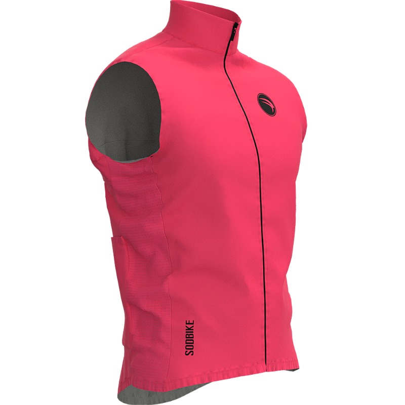 COLETE CORTA VENTO CICLISMO SÓDBIKE, 3 BOLSOS, ZIPER FULL - FEMININO